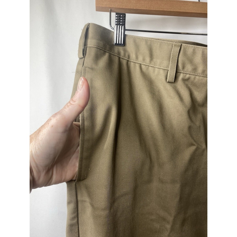 Lands' End Men's Chino Pants Size 35 Waist Tailored Fit Tan Career Wear Business - Picture 2 of 13